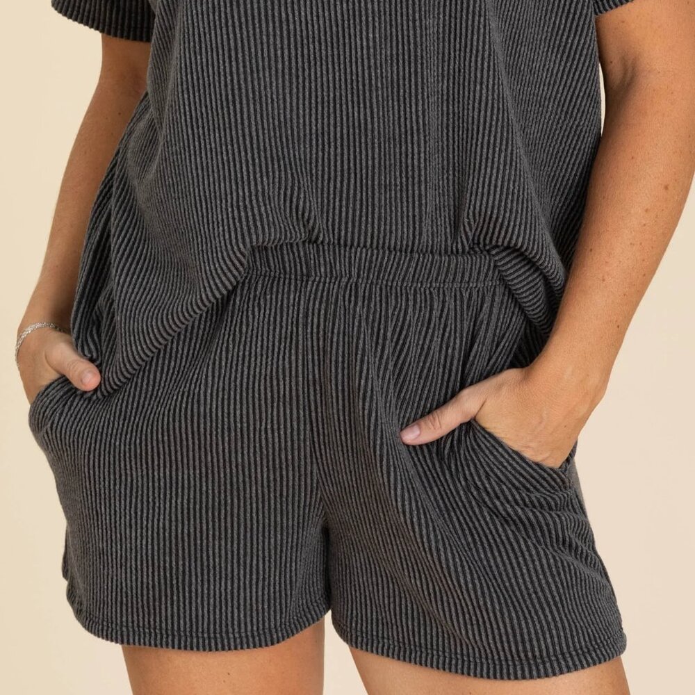 LOVELY MELODY Comfy Rib Top and Short Set - Picture 5 of 8